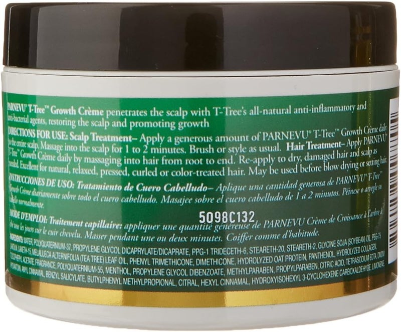 Parnevu T-Tree Growth Creme - 6 Ounce Hair Strengthening Cream - Image 2